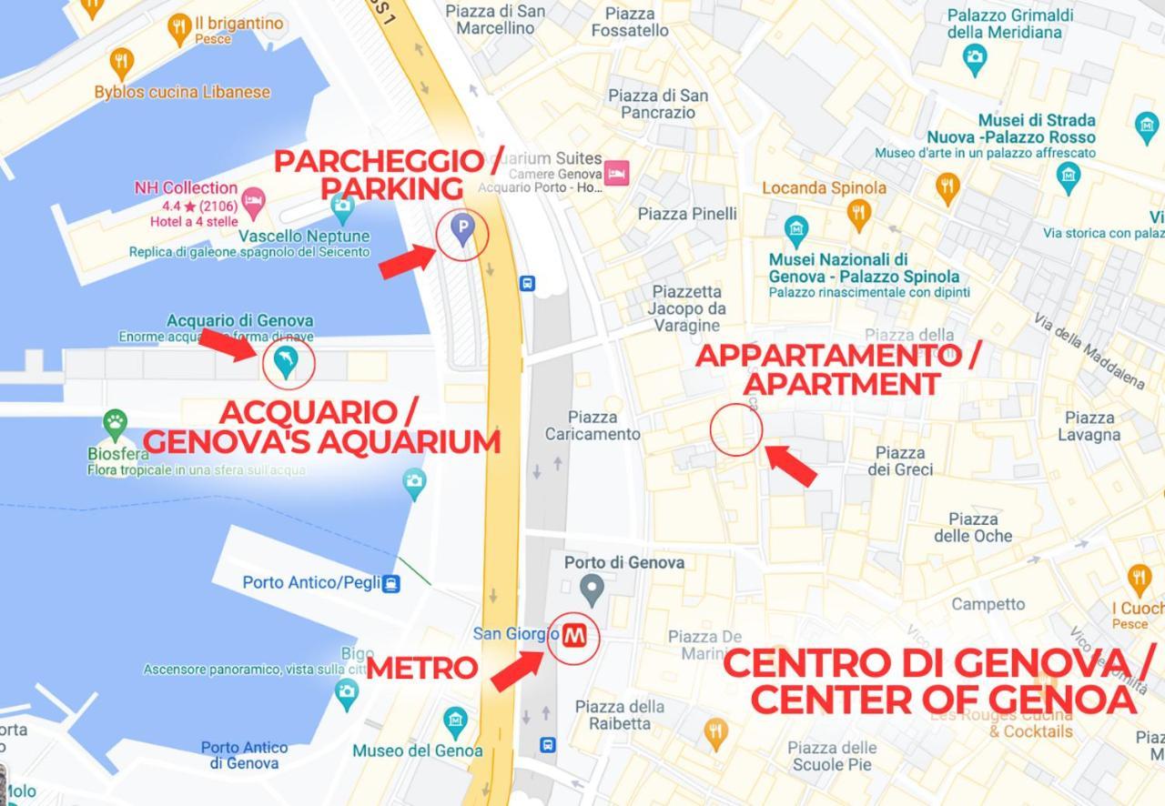 Immobirent - "Acquario" Luxury In Pieno Centro Apartment Генуа Екстериор снимка